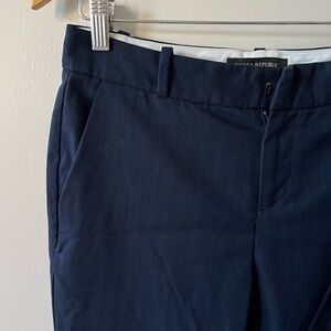 Banana Republic Navy Avery Work Pants, Size 2P
